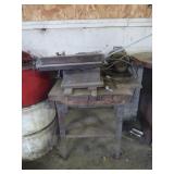 Vintage Table Saw on Wooden Stand,untested