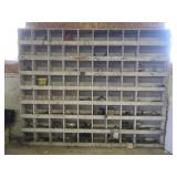 Large Wooden Cubby Shelf Unit 96x10x77.5"