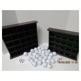 Golf Ball Display w/Assorted Golf Balls