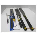 3 Stanley Hand Saws(1 Hack,Lenox Close Qtr