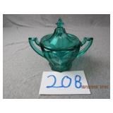 Westmoreland Glass Colonial Sugar Laurel Green