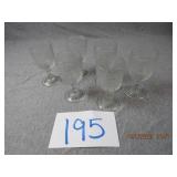 Jeannette Glass Iris&Herringbone Glasses