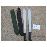 2 Machetes w/Sleeves