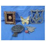 Vintage Lodge&Organization metal Items