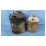 Vintage Pour Spout 1 Gallon&2 Gallon Fuel Cans