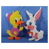 Vintage Popcorn Duck & Bunny