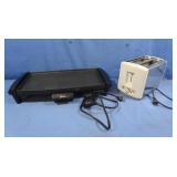 Oster Electric Griddle&Toastmaster 2-slcie