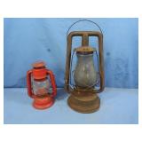 Antique 12" Royal& 8" Dietz No.52 Lantern