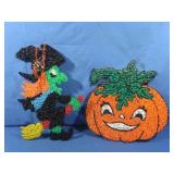 Vintage Popcorn Witch&Pumpkin