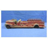 Vintage Hubley Fire Truck 16x5x4