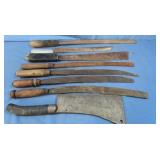 F.Dick #41 10" Cleaver& 6 Long Blade Knives