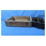 Vintage Dr. Pepper Crate&2 Cheese Boxes(wood)