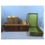 Vintage Metal Carrier 15x27x9