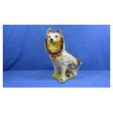 Vintage Chalkware Collie Dog 13x8x16