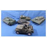 Toy Military vehicles incl GI Joe Tank