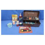 Metal Tackle Box&contents