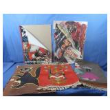 2 Woven Rugs 41x26&18.5x15.5",Giant Christmas