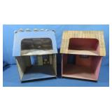 2 Wooden Handmade Houses