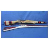 2 Wooden Toy Rifles 34"&38.5"L