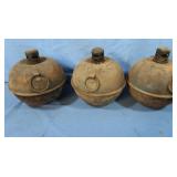 3 Vintage Smudge Pots