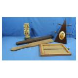 Vintage Baby-Trap Game Board Game,Wooden Paddles