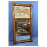 Colonial Style American Homestead Winter Mirror