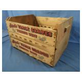 Vintage Tenneco West Table Grapes Wooden Crate