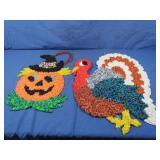 Vintage Popcorn Turkey&Pumpkin