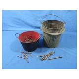 Vintage Pails w/Copper Nails