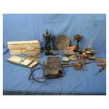 Tin Figure,Leather Purse,Candle Holders,Taper