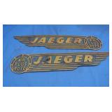 2 Plastic Jaeger Air Plus Roto Signs 23.5x4.75"