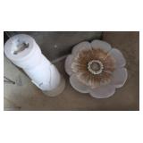 Stonecrete Bird Bath Outdoor&has Crack 24x20x20"