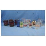 Asst of Decorative Drinking Glasses