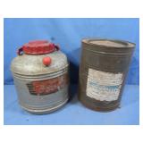 Vintage 1 Gal Metal Thermos&Candy Tin