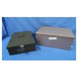 2 Heavy Metal Storage Boxes(no keys)