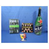 Heineken 3qt. 5.40z. Bottle,NIB Beer Bottle Light