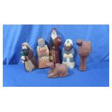 Wooden&Paper Mache Christmas Figures,9"-12"