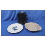 Vintage Black Speckled Enamelware Coffee