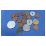 Wheat Pennies,French coins&tokens