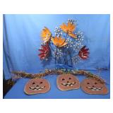 Fall Door Decorations&Metal Art