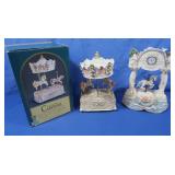 2 Resin Music Carousels