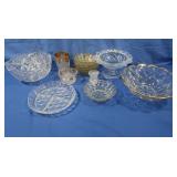 Asst Crystal Serving Dishes