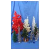 Various Christmas Trees on Stands,12"-24"H