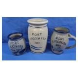All Fort Ligonier Crock 1985,Crock Mug 2001,Crock