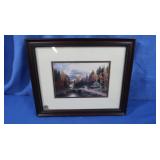 Framed Thomas Kinkade Oil Painting w/COA