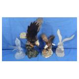 Ceramic Eagle Dcor,Crystal Eagle