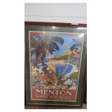 Framed Menton France Print by James C. Richard