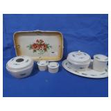 Vintage Porcelain Tray,Ceramic Sugar