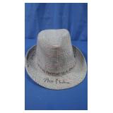 Plaid Fedora Hat,Autographed by US Pres Bill
