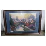 Framed Meadowbrook Village Sergon Print  40"x29"